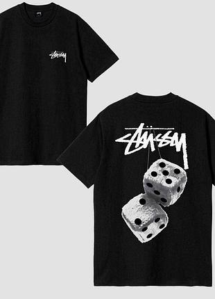 Футболка loys stussy стусси черная новая качественная футболка loys из 100% хлопка s