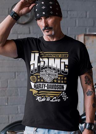 Футболка loys унисекс harley davidson (h dmc motorcycle club) черный xxl