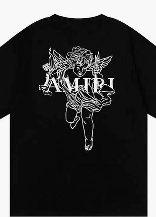 Футболка loys amiri амири черная отличное качество 100% хлопок xs