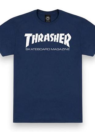 Футболка loys thrasher skate mag navy l