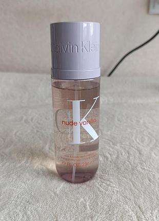 Спрей дымка / мист для тела и волос calvin klein nude vanilla