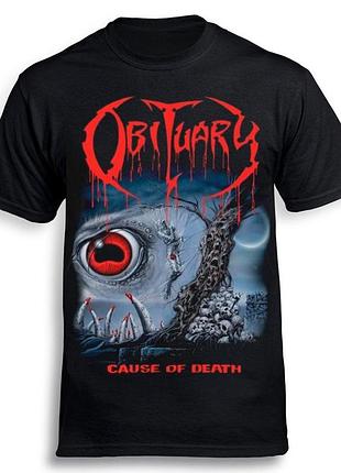 Футболка loys obituary - cause of death черный xs