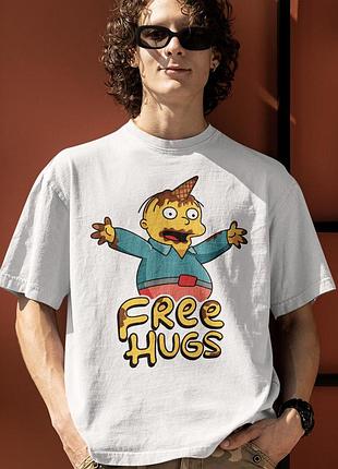 Футболка loys унісекс the simpsons (free hugs wht) білий m