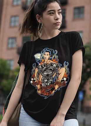 Футболка loys harley davidson (motorcycles live to ride) чорний xs