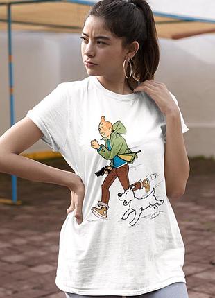 Футболка loys tin tin (with gun wht) белый xs