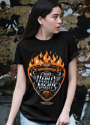Футболка loys harley davidson (hot harley nіghts south dakota) чорний l