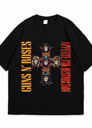 Футболка loys с принтом guns n' roses appetite for destruction черный xs