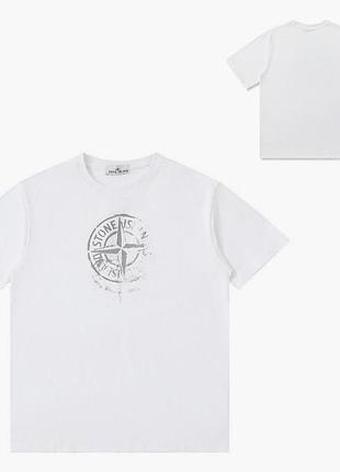 Футболка loys stone island стон айленд черная новая качественная футболка loys из 100% бавовны xxl