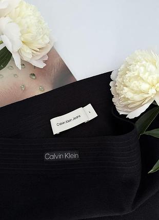 Чорна міні віскозна спідниця calvin klein оригінал еластична коротка спідничка