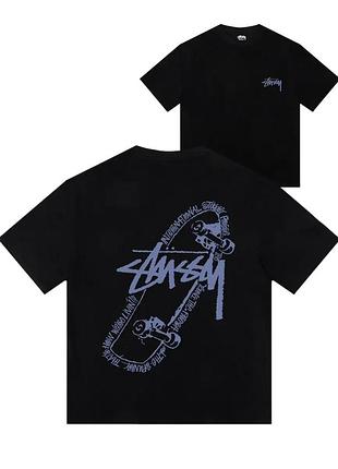 Футболка loys stussy стусі бавовняна з принтом у2к art.018 xl