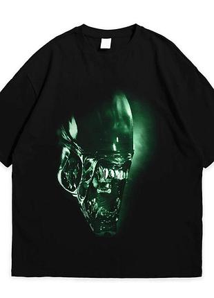 Футболка loys з принтом чужий alien чорний art.002 xl
