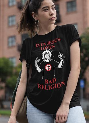 Футболка loys bad religion (even jesus loves) черный xs
