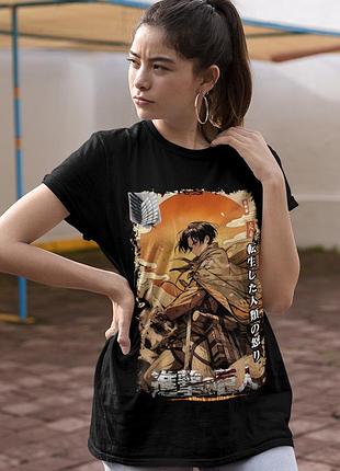 Футболка loys attack on titan (levi ackerman) черный xs
