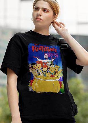 Футболка loys the flintstones черный xs