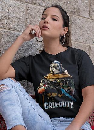 Футболка loys call of duty (modern warfare ghost) черный l