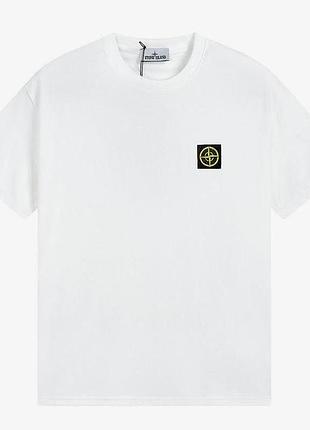 Футболка loys stone island стон айленд чорна новий якісний матеріал 100% бавовна s
