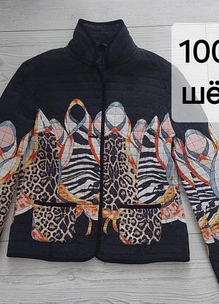 100% шовк, куртка, вітровка, жакет, піджак на легкому утеплювач niceconnection