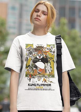 Футболка loys kung fu panda (old school poster wht) белый xs