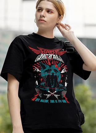 Футболка loys babymetal (not maloik this is fox sign) черный xs