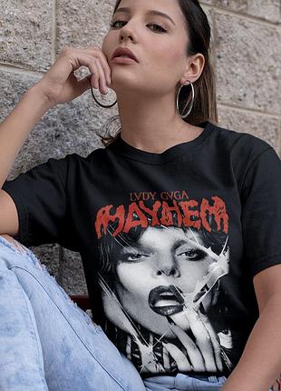 Футболка loys lady gaga (mayhem) черный xs