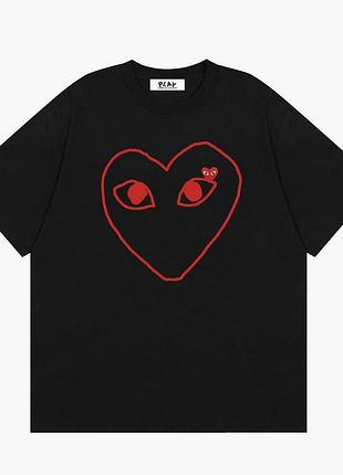 Футболка loys comme des garçons ком дез гарц черная новая футболка loys отличного качества 100% хлопок xs