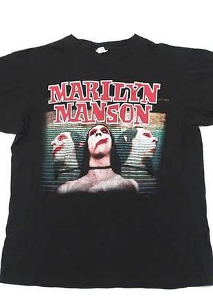 Футболка loys повседневная marilyn manson ''sweet dreams'' vintage t-shirt m
