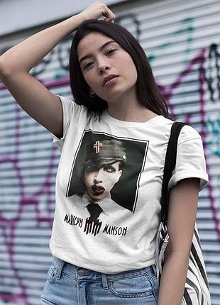 Футболка loys marilyn manson (uniform wht) белый m