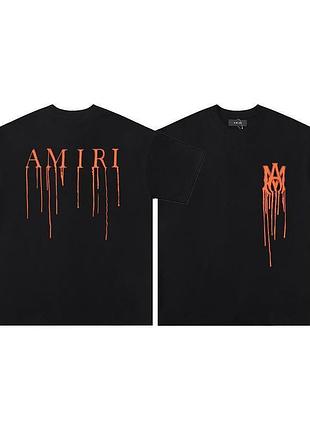 Футболка loys amiri амірі чорна чудова якість 100% бавовна xs