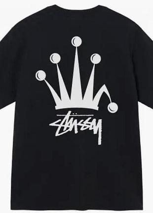 Футболка loys stussy стусси черная новая 100% хлопок отличное качество xs