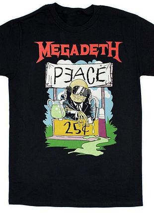 Футболка loys megadeth peace 25 cents xl