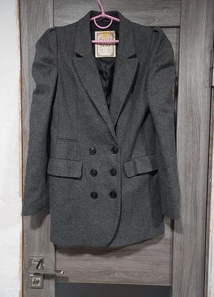 Шерстяной пиджак жакет pull &amp; bear