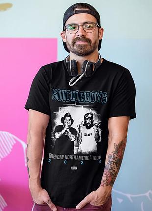 Футболка loys унісекс suicideboys (greyday north american tour 2024) чорний xl
