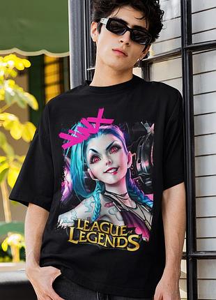 Футболка loys унисекс league of legends (original jinx) черный xs