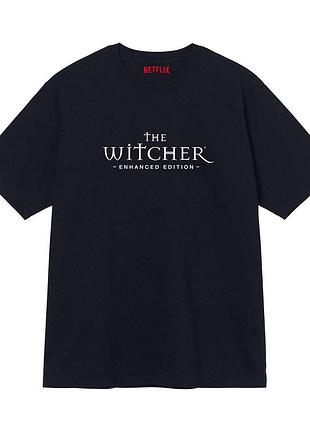 Чорна футболка loys the witcher / відьмак netflix чорні футболки нетфлікс унісекс s
