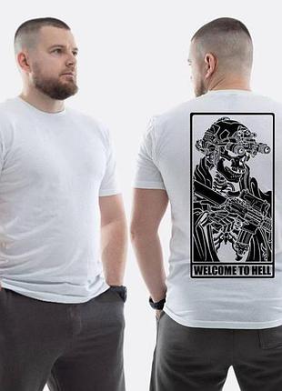 Футболка loys зсу с принтом скелет welcome to hell xl