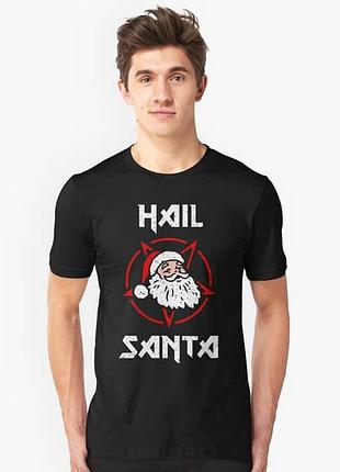 Повсякденна футболка loys з принтом hail santa devil star l