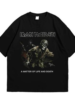 Футболка loys с принтом a matter of life and death iron maiden черный xs