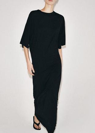 Длинное платье свободного кроя zara