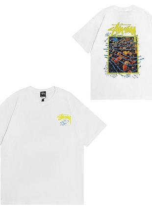 Футболка loys stussy стусси черная новая футболка loys отличного качества из 100% хлопка l