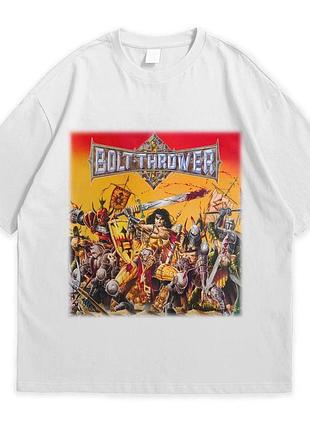 Футболка loys з принтом bolt thrower war master білий xs