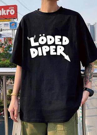 Жіноча стильна футболка loys з вільним кроєм loded diper xs