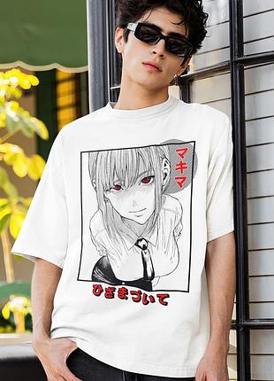 Футболка loys унисекс chainsaw man (makima wht) белый xl