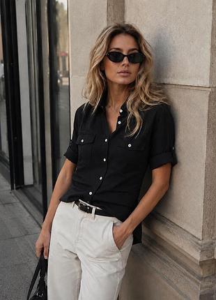Льняная рубашка лён tommy hilfiger кофта из льна шведка женская