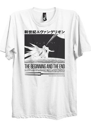 Футболка белая loys evangelion (beginning and end)