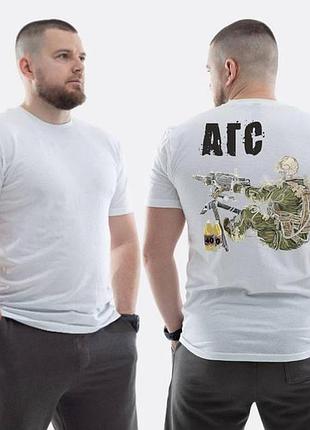 Футболка loys класична з принтом агс скелет стріляє s