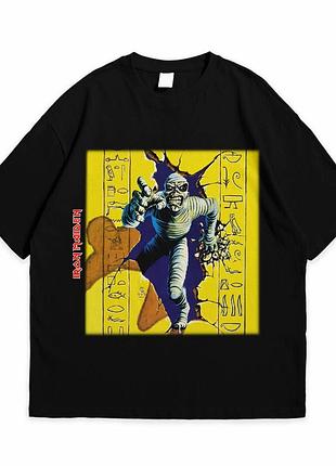 Футболка loys з принтом iron maiden чорний xs