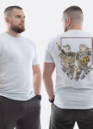 Футболка loys зсу з принтом воля-богатство s