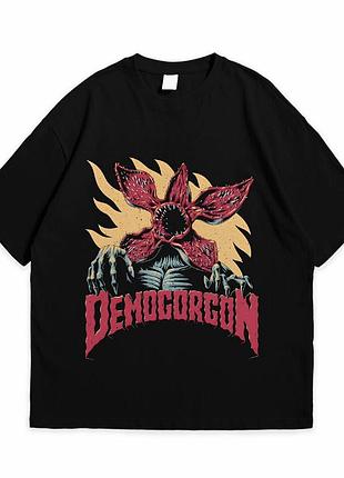 Футболка loys с принтом stranger things demogorgon черный m