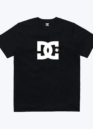 Черная футболка loys dc shoes star logo унисекс дисси xxl