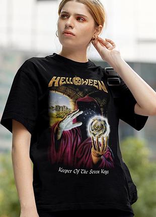 Футболка loys helloween (keeper of the seven keys) черный s
